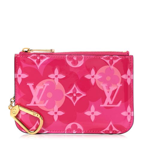 louis vuitton vernis valentine key pouch fuchsia|louis vuitton luggage charms.